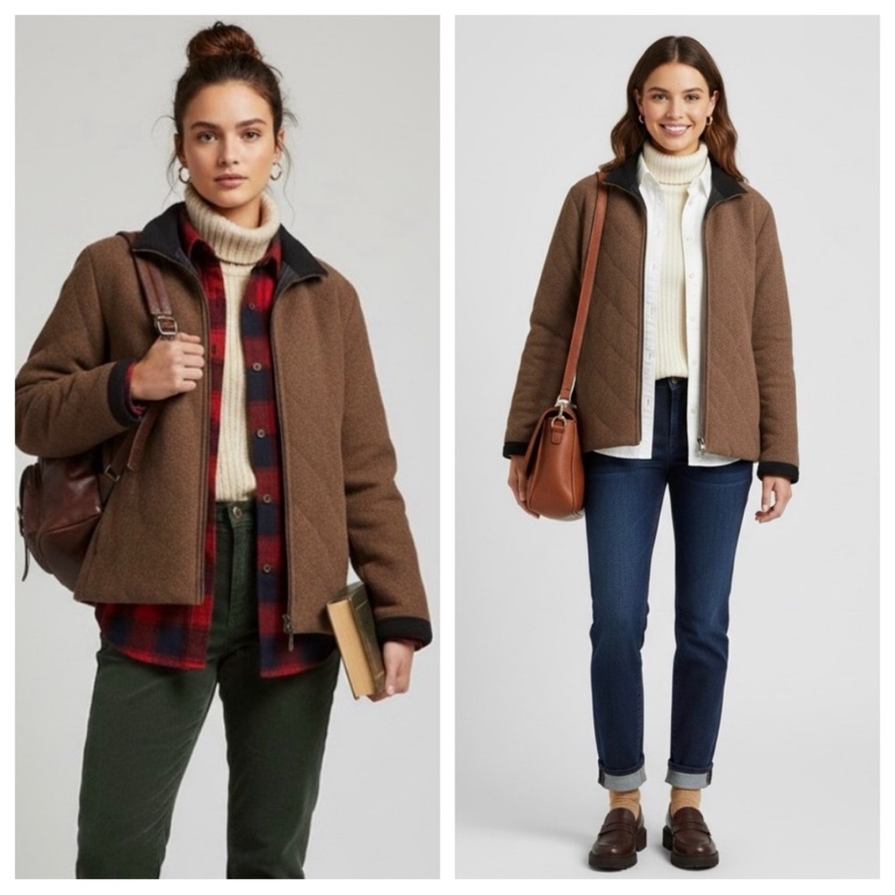 100% Wool Heritage Zip Jacket S Woolrich